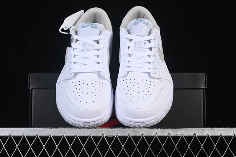 All categories Air Jordan Jordan series basketball shoes Air Jordan 1 Low Air Jordan 1 Low OG "Neutral Grey" AJ1 Joe 1 simple white gray low-top cultural casual sneakers CZ0775-100